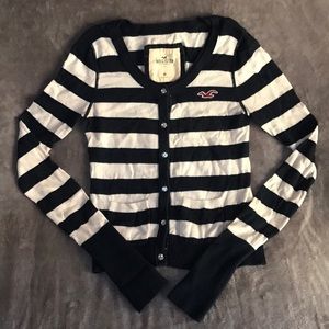 Stripped Hollister Sweater with Jewel Buttons